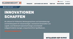 Desktop Screenshot of kleinknecht.de